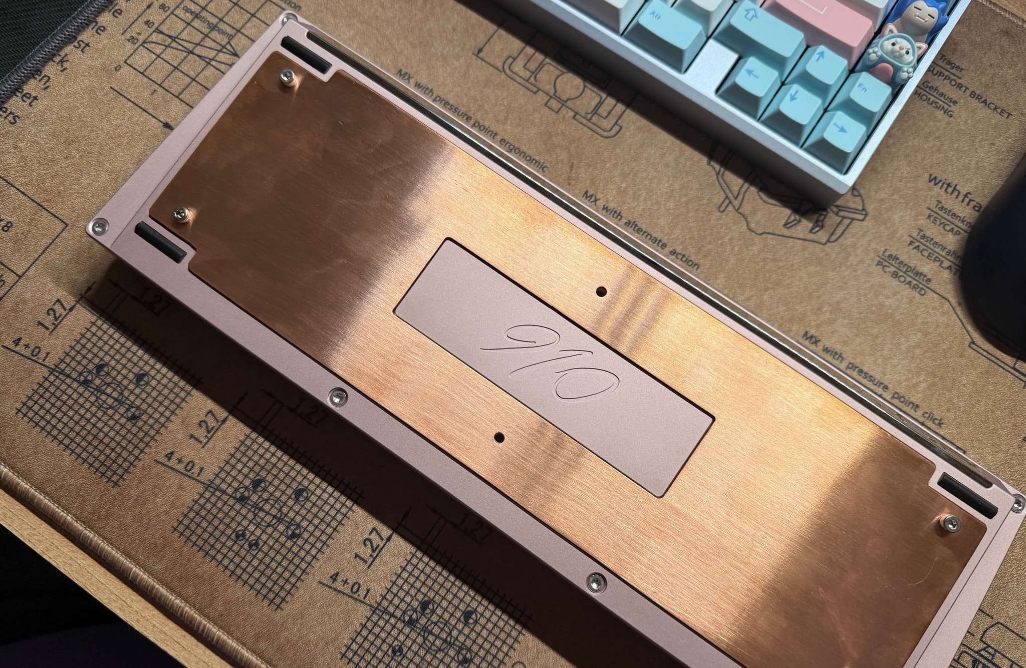 TGR 910 ME with a custom cut copper back plate